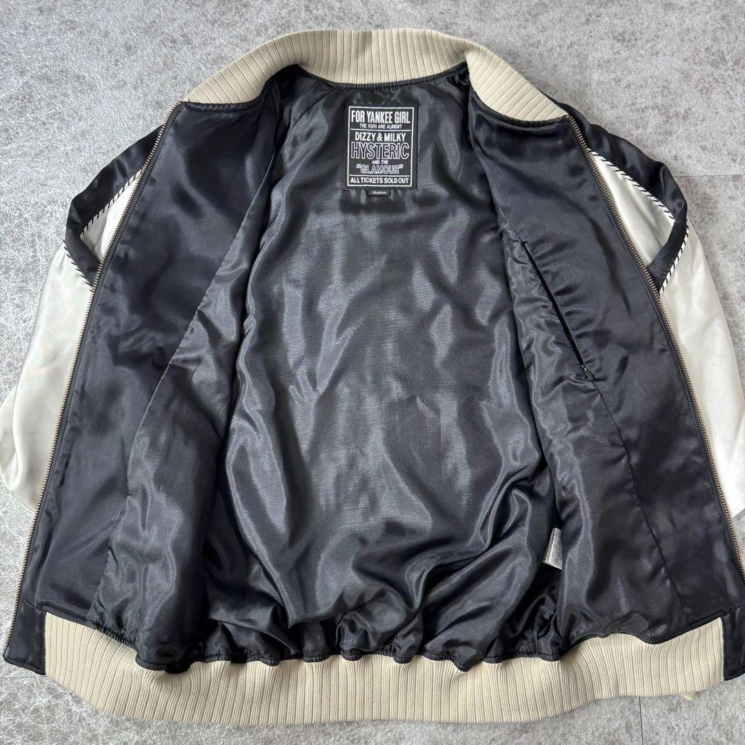 未使用級 ヒステリックグラマー FLAMING YOUTH刺繍 スカジャン M
