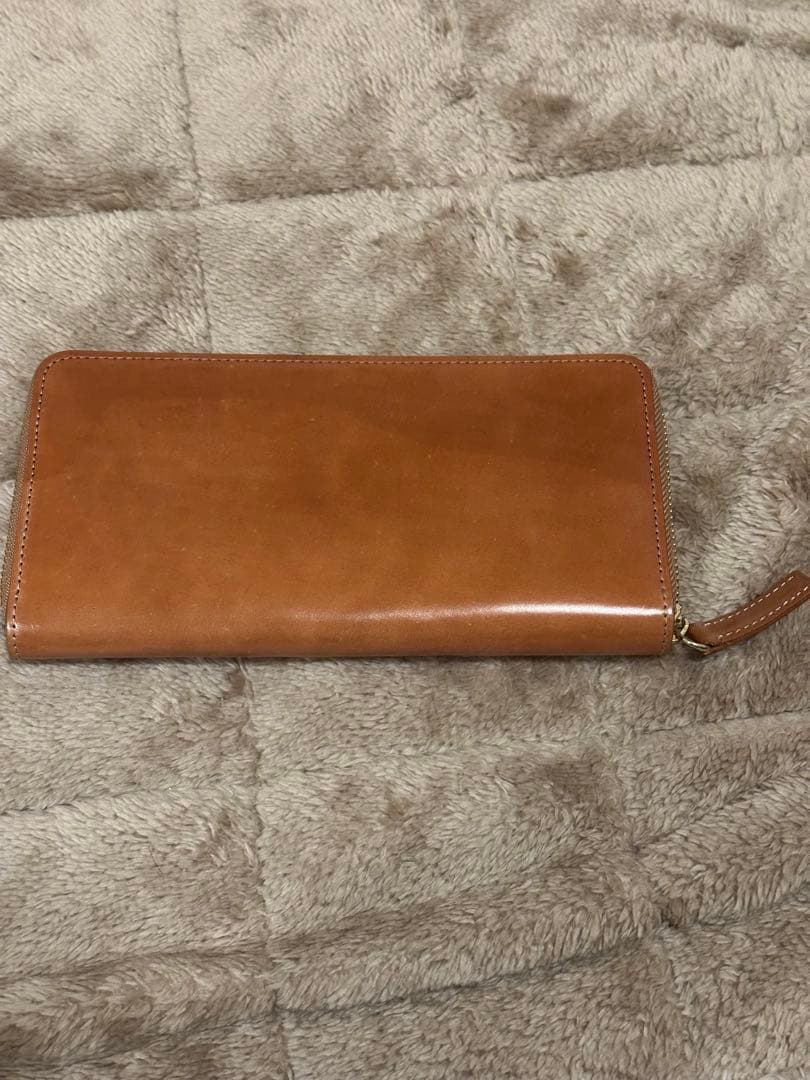 【限定品・レア】土屋鞄 コードバン 長財布　ナチュラル　プレーン