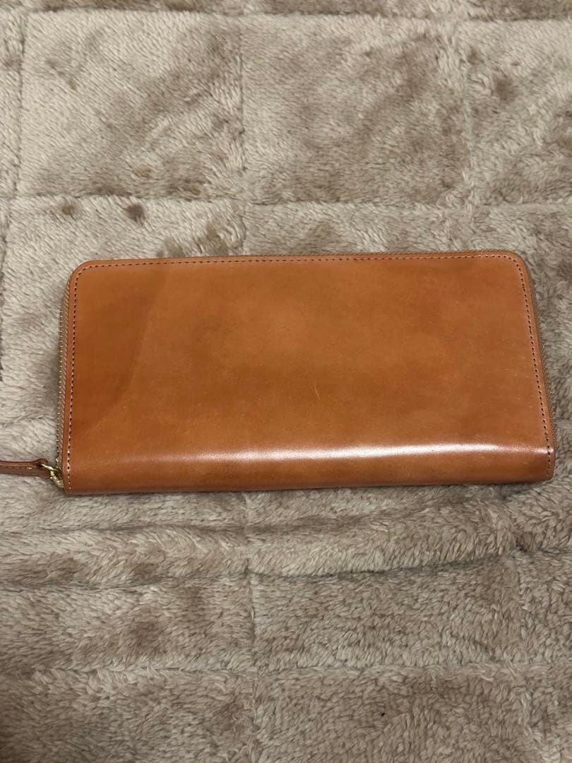 【限定品・レア】土屋鞄 コードバン 長財布　ナチュラル　プレーン