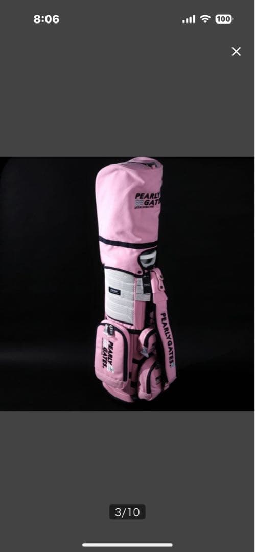 PEARLY GATES ピンクゴルフバッグとウィルソンドライバーヘッドカバー