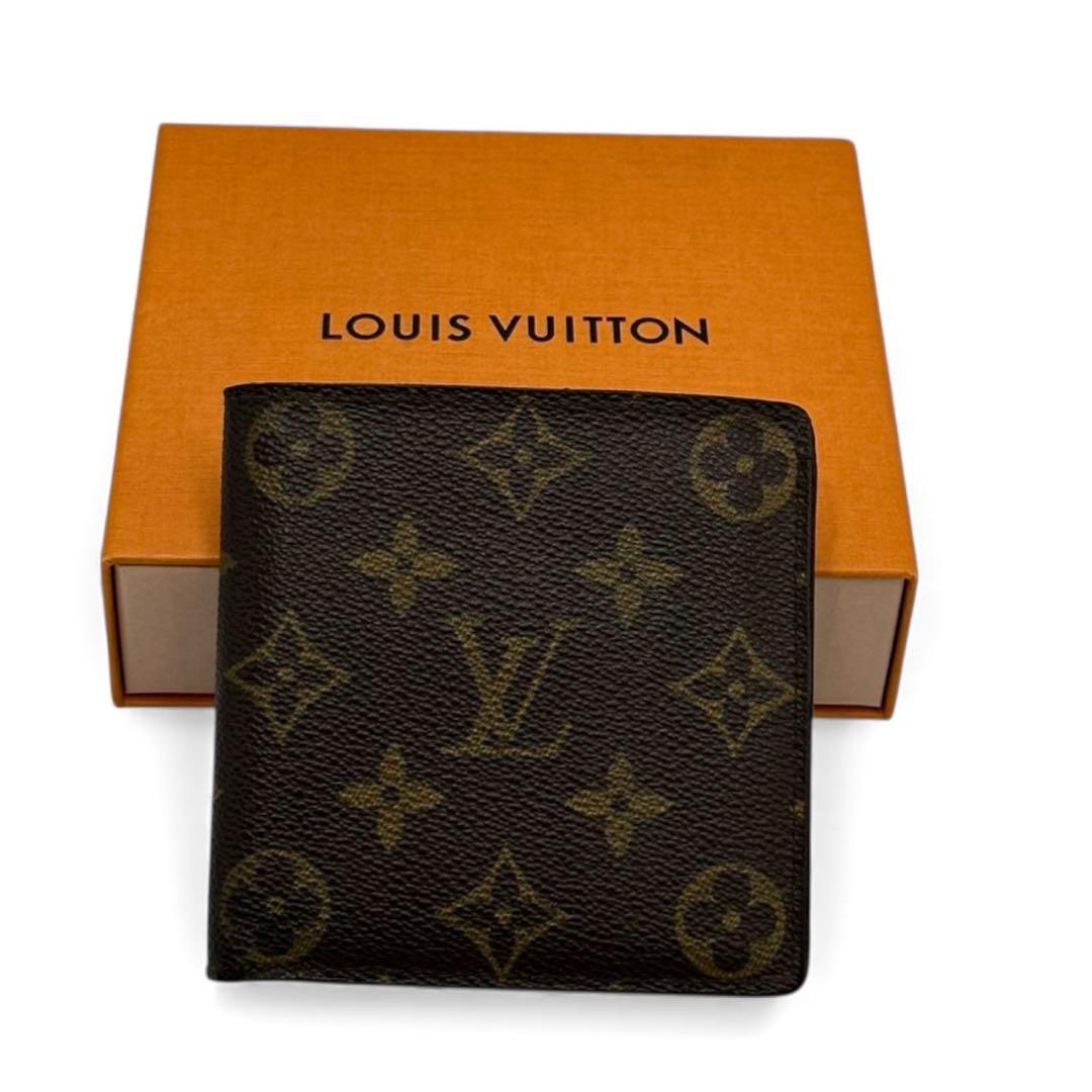 【美品】ルイヴィトン ポルトビエカルトクレディモネ 2つ折り財布 モノグラム