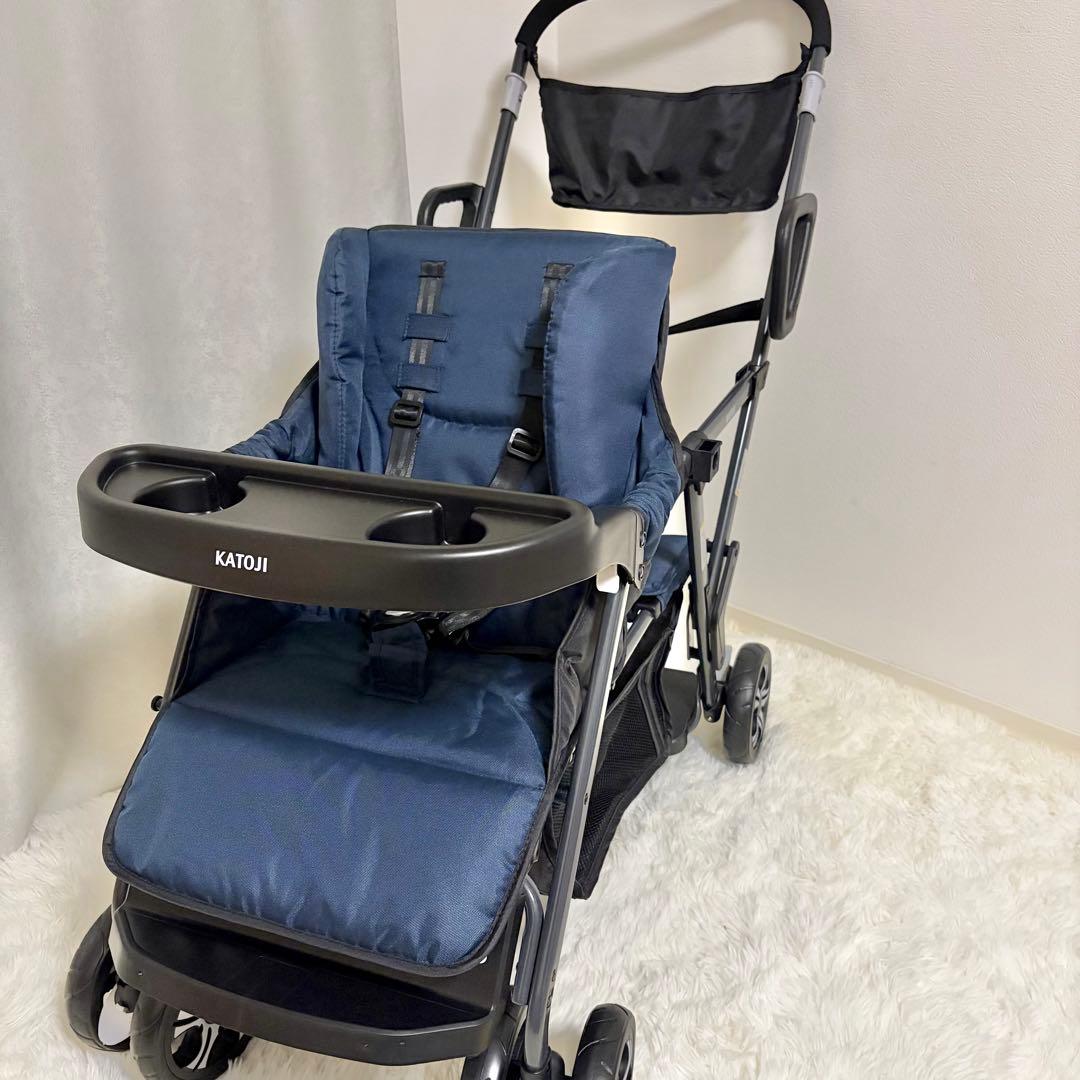 【美品】 KATOJI カトージ 二人でゴー 2人乗りベビーカー
