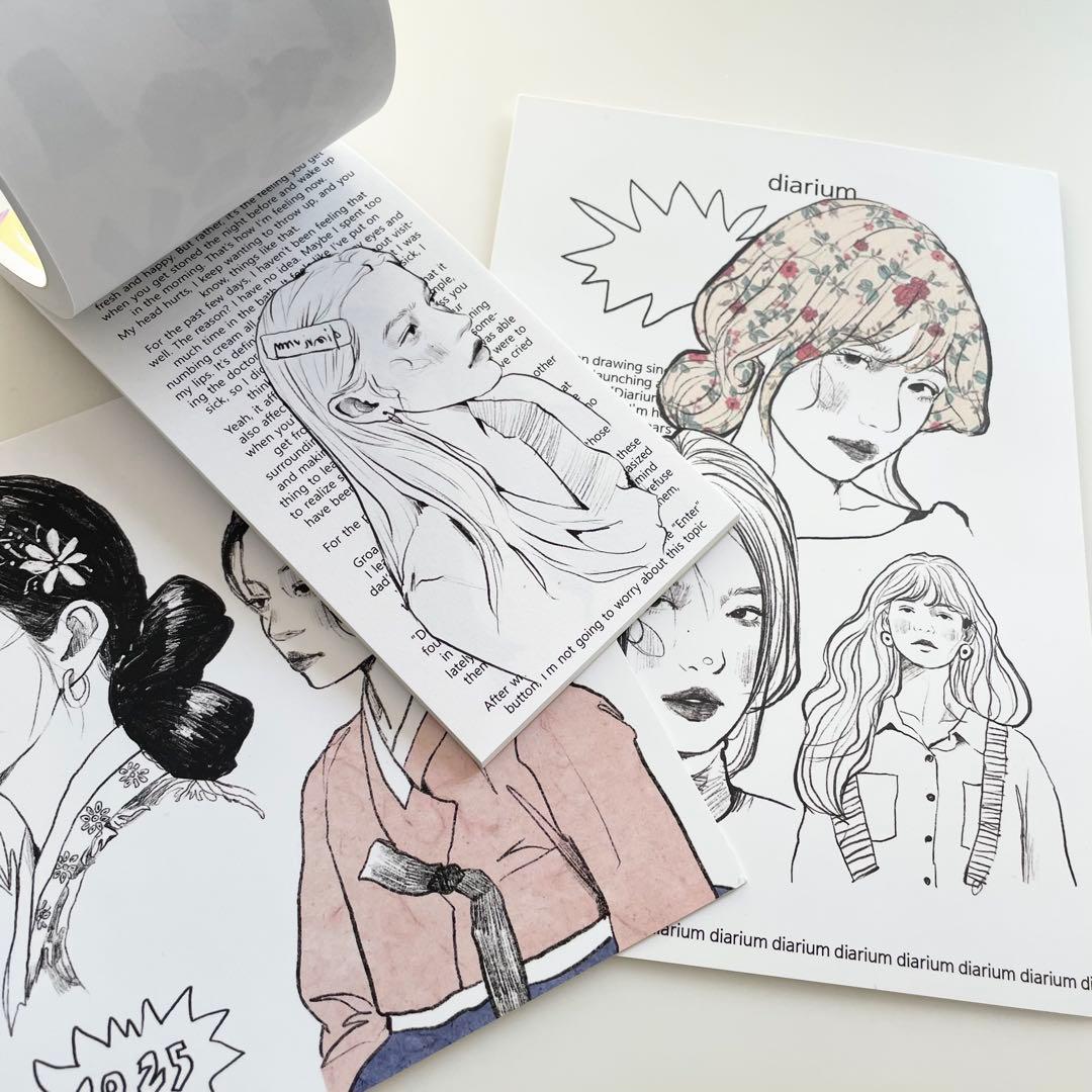 早い者勝ち　韓国　貯金　バインダー　カバー　diarium 大容量セット　2