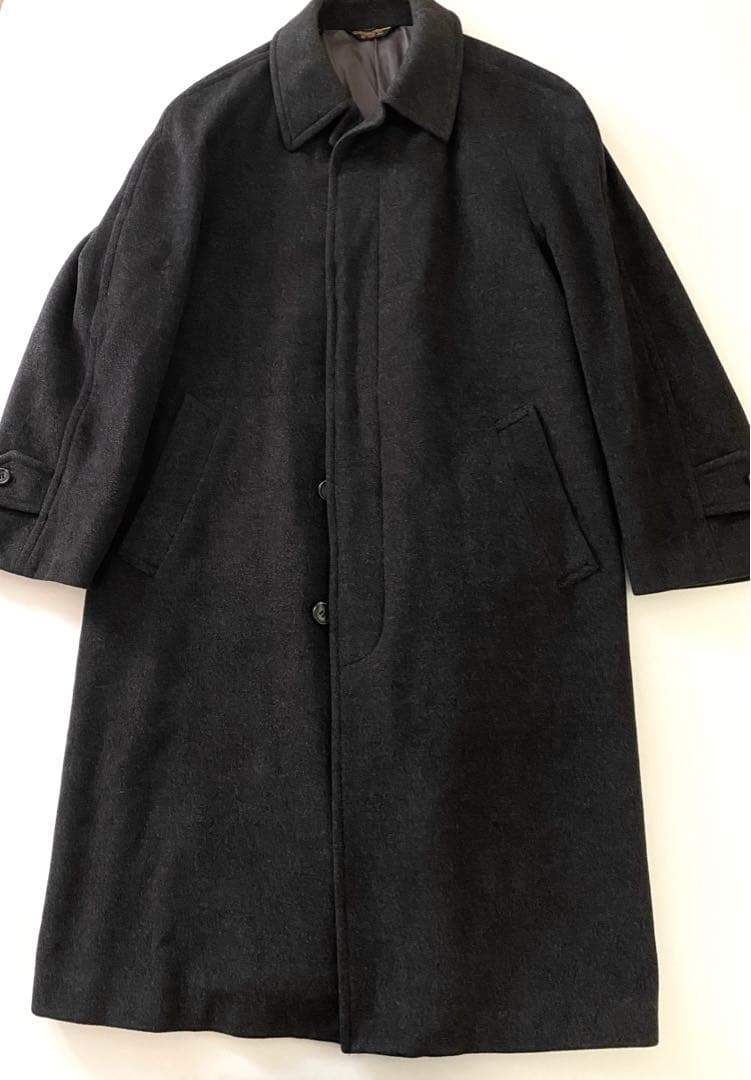 90s brooks brothers ステンカラーコート カシミヤ混 グレー