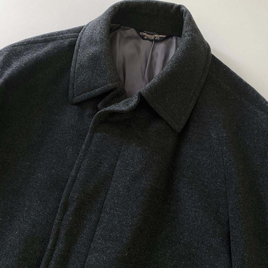 90s brooks brothers ステンカラーコート カシミヤ混 グレー