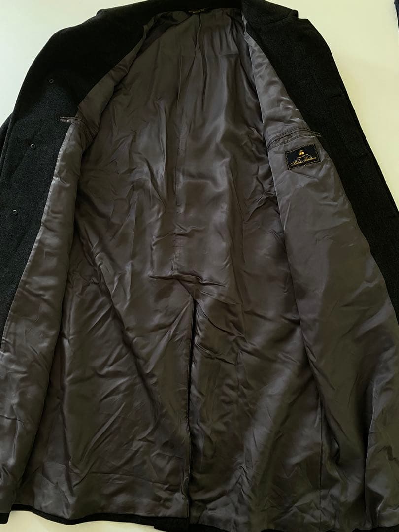 90s brooks brothers ステンカラーコート カシミヤ混 グレー