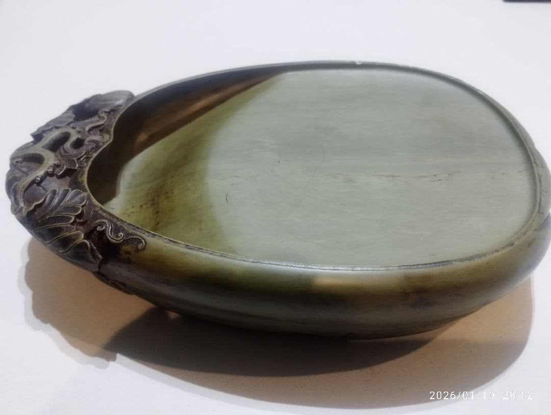 特価　中国美術　端渓硯　緑端渓　硯　書道具