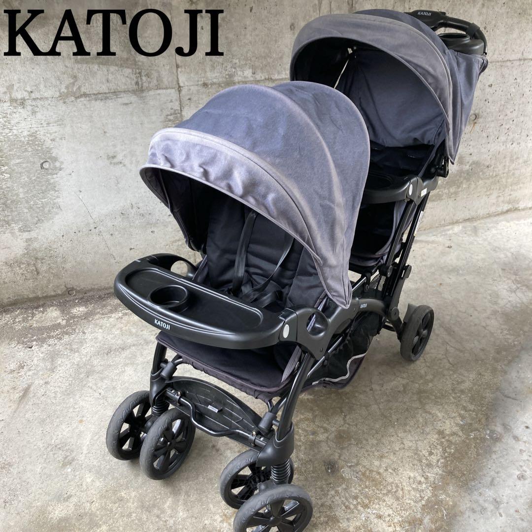 【送料無料】KATOJI 二人乗りベビーカー 二人でゴーDX 引き取り可