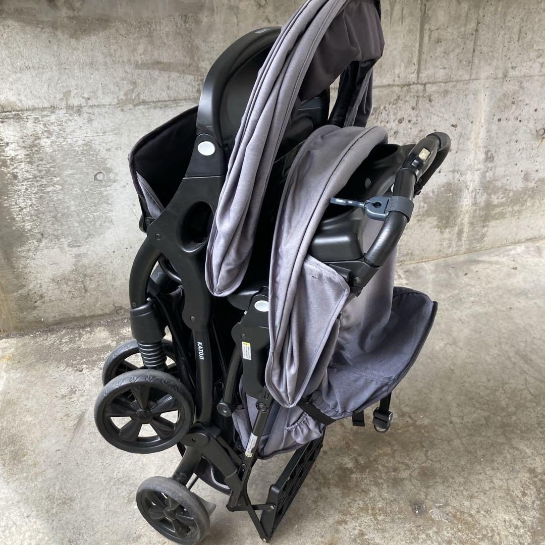 【送料無料】KATOJI 二人乗りベビーカー 二人でゴーDX 引き取り可