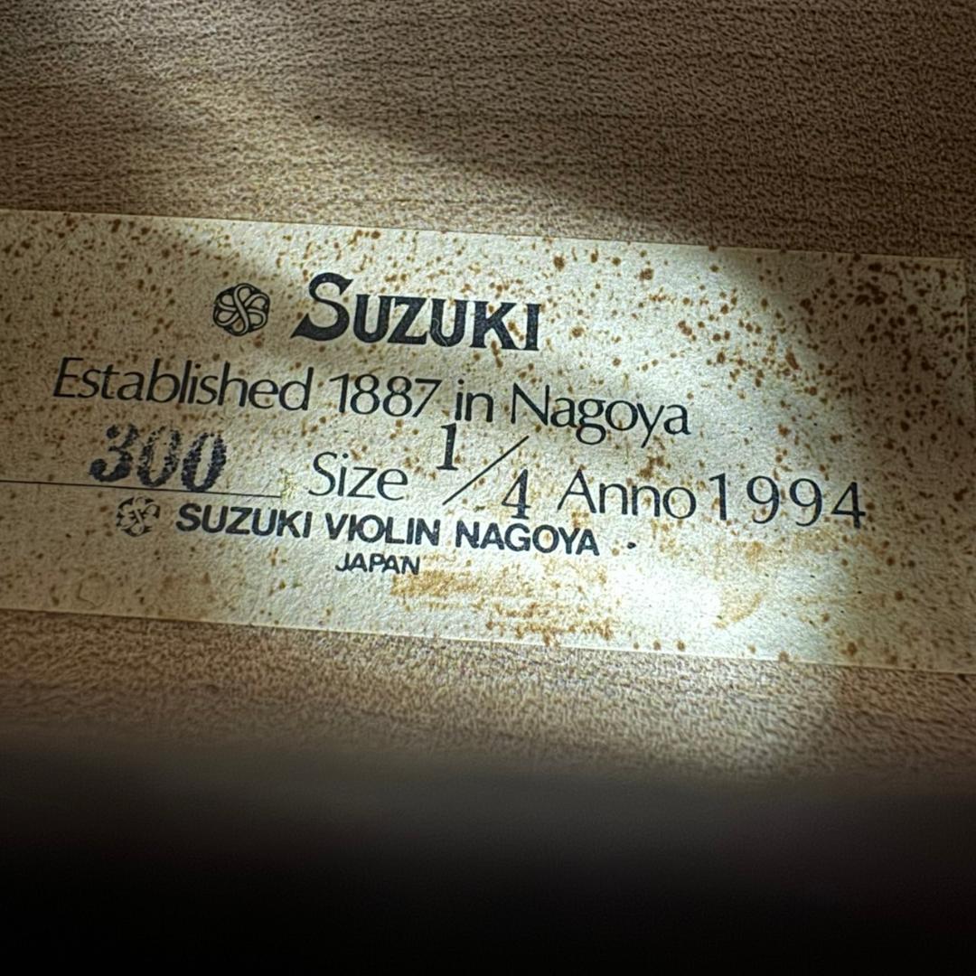 ☆鈴木バイオリン　バイオリン　1/4　No.300　1994年製　スズキ