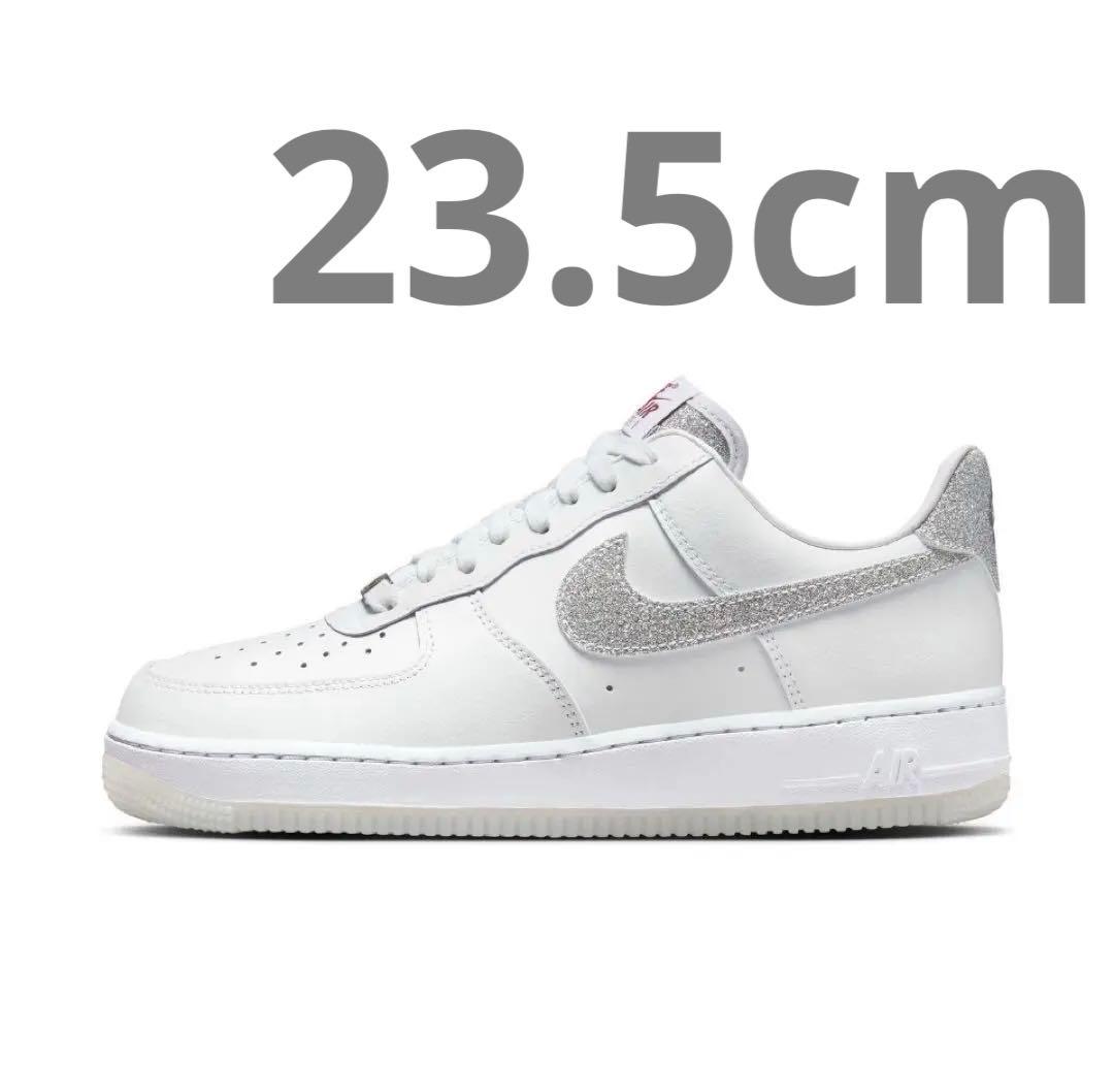 NIKE 23.5 エアフォース1'07 ホワイト クールグレー グリッター