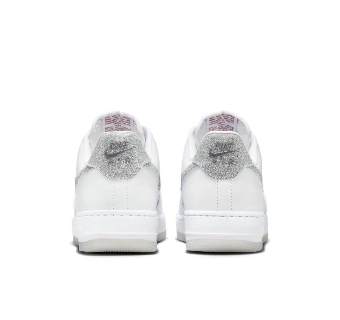 NIKE 23.5 エアフォース1'07 ホワイト クールグレー グリッター