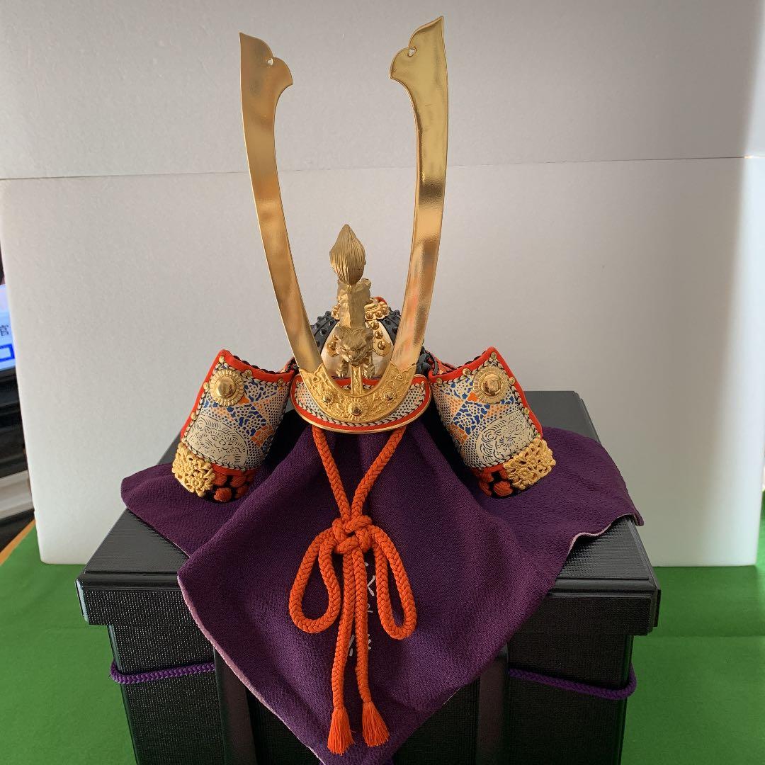 五月人形兜　広岡永豊作