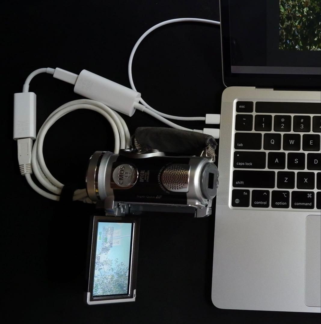 miniDVハイビジョンビデオカメラ iVIS HV10 + PC読込みケーブル