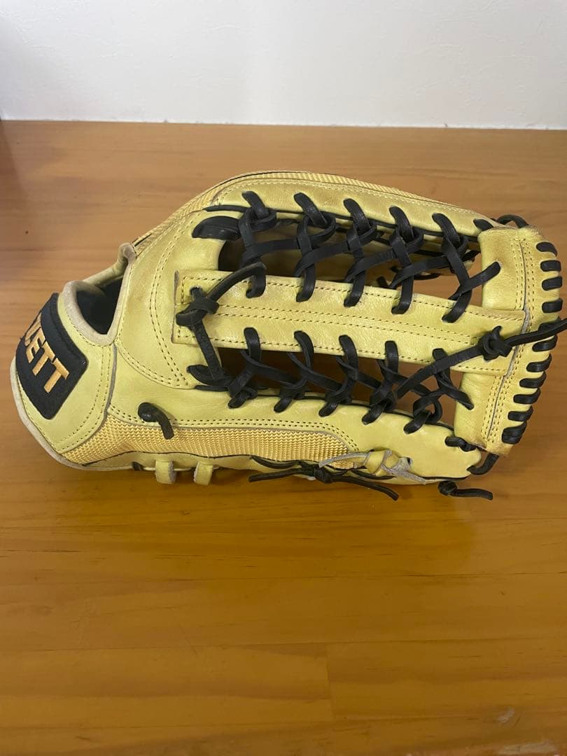 ZETT 硬式野球用グローブ イエロー 外野手用