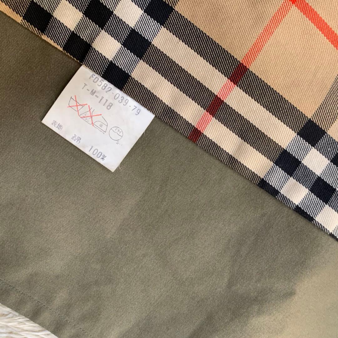 【玉蟲色/112cm丈(背面120cm)】バーバリー トレンチコート D環