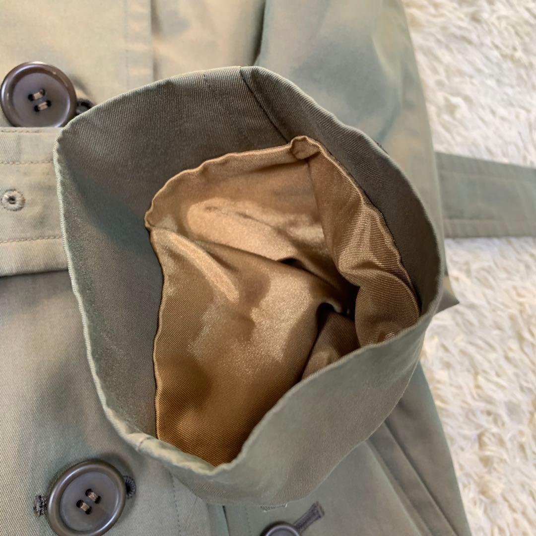 【玉蟲色/112cm丈(背面120cm)】バーバリー トレンチコート D環