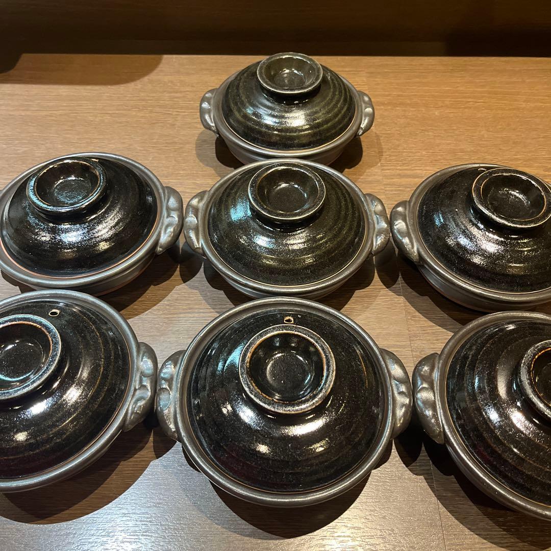 天目5号鍋　1人用土鍋7客