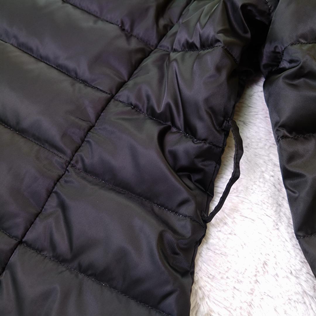 オースチンリード フード付きダウンコート　L40　ビジュー装飾つき　黒　白　現行