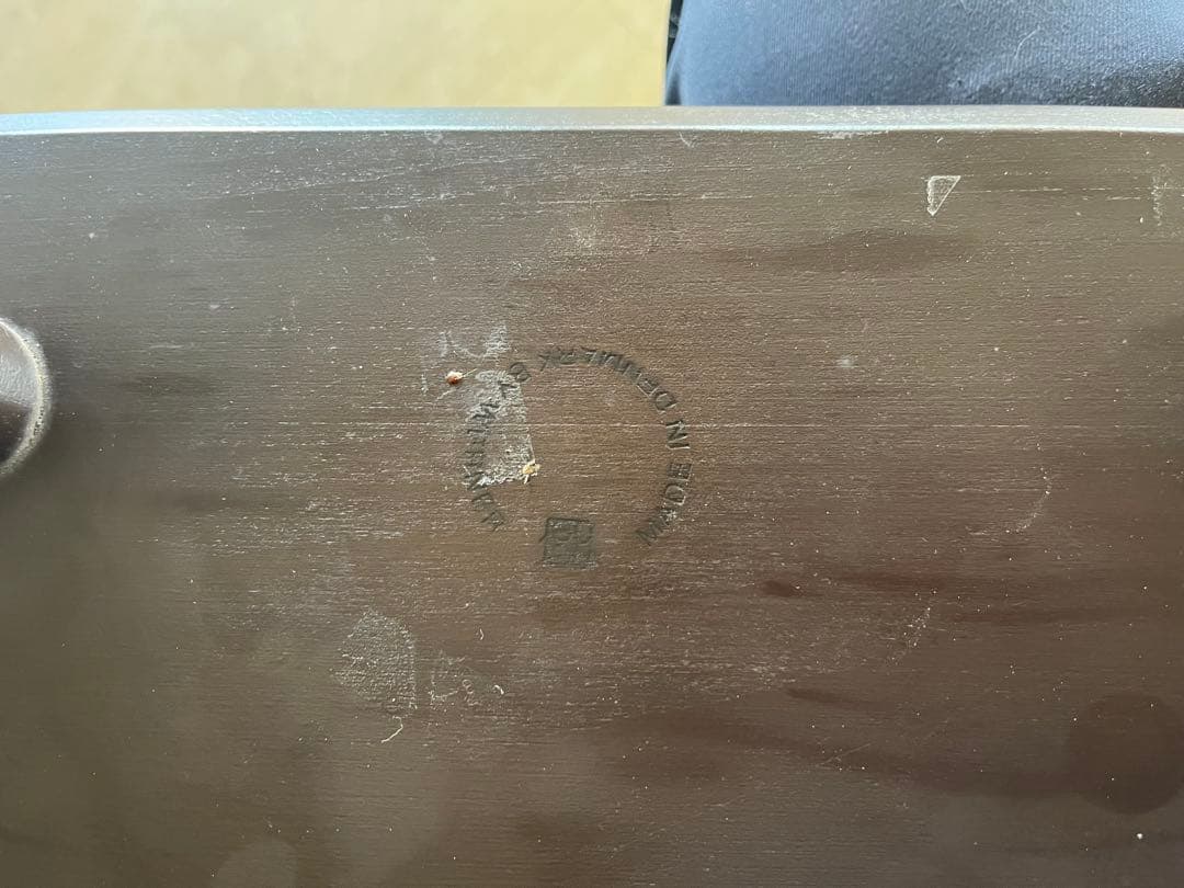 ダークブラウン 木製スツール