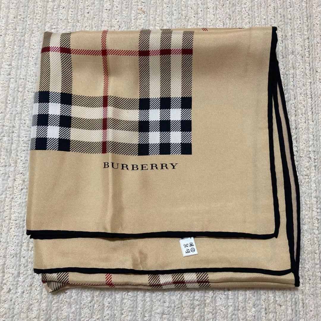 Burberry バーバリー　シルク　スカーフ　ノヴァ　チェック　ストール