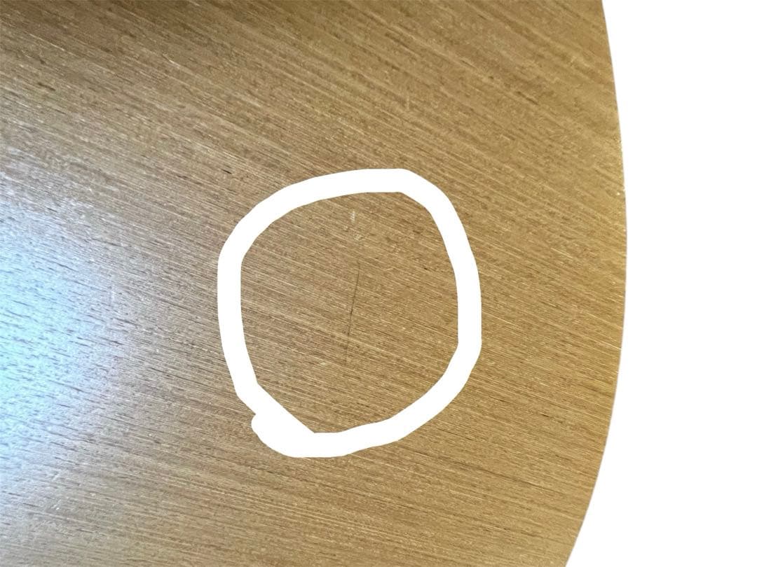 【名古屋市内手渡し可】unico ALBERO オーバル型ダイニングテーブル