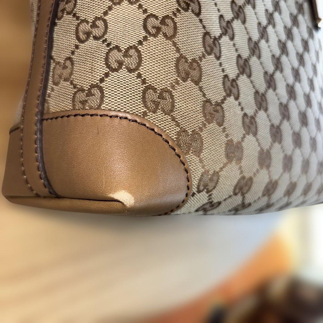 ◆ GUCCI ◆　トートバッグ　ディアマンテ　GGキャンバス　レザー　ポーチ