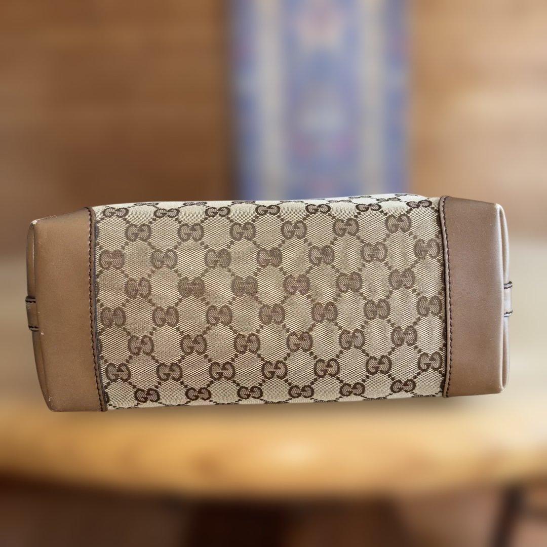 ◆ GUCCI ◆　トートバッグ　ディアマンテ　GGキャンバス　レザー　ポーチ