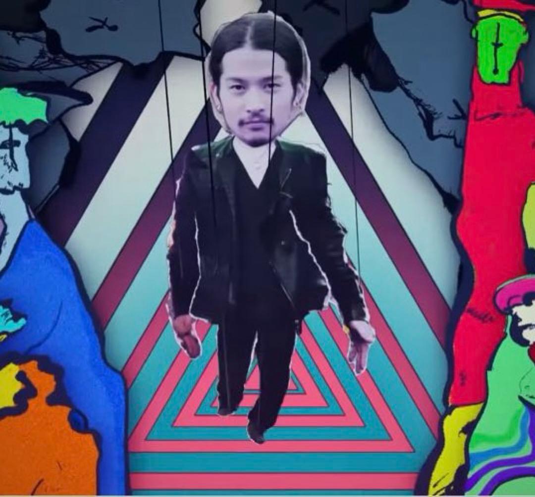 常田大希着用 giuliano fujiwara セミダブルレザージャケット