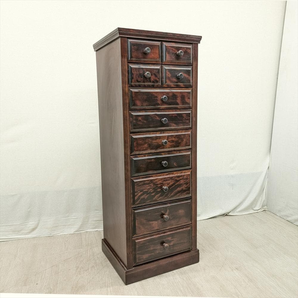 民芸　9段 11杯　整理箪笥　タンス　たんす　チェスト　ハイチェスト　小物　整理