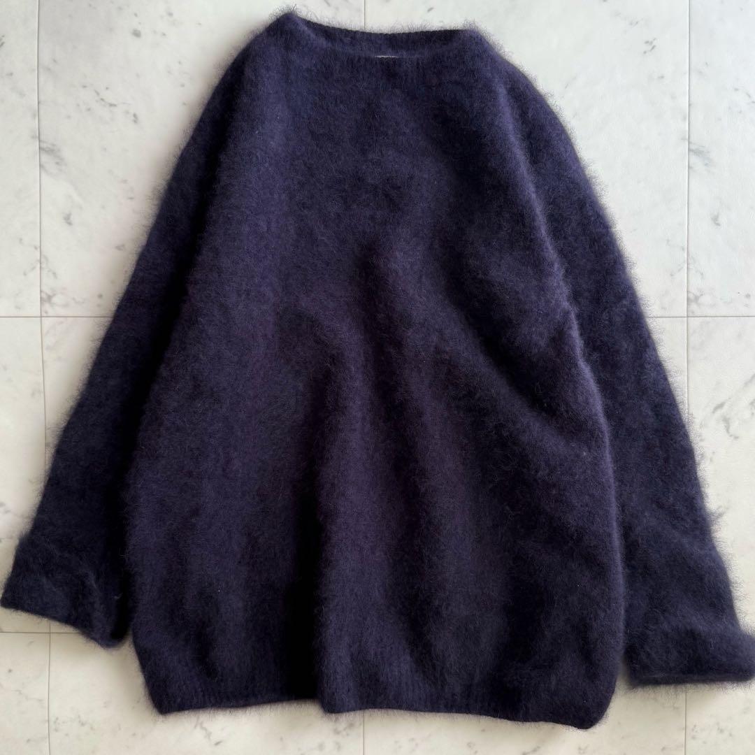 美品 ロンハーマン ウール クルーネック ふわふわ ニット◆ネイビー