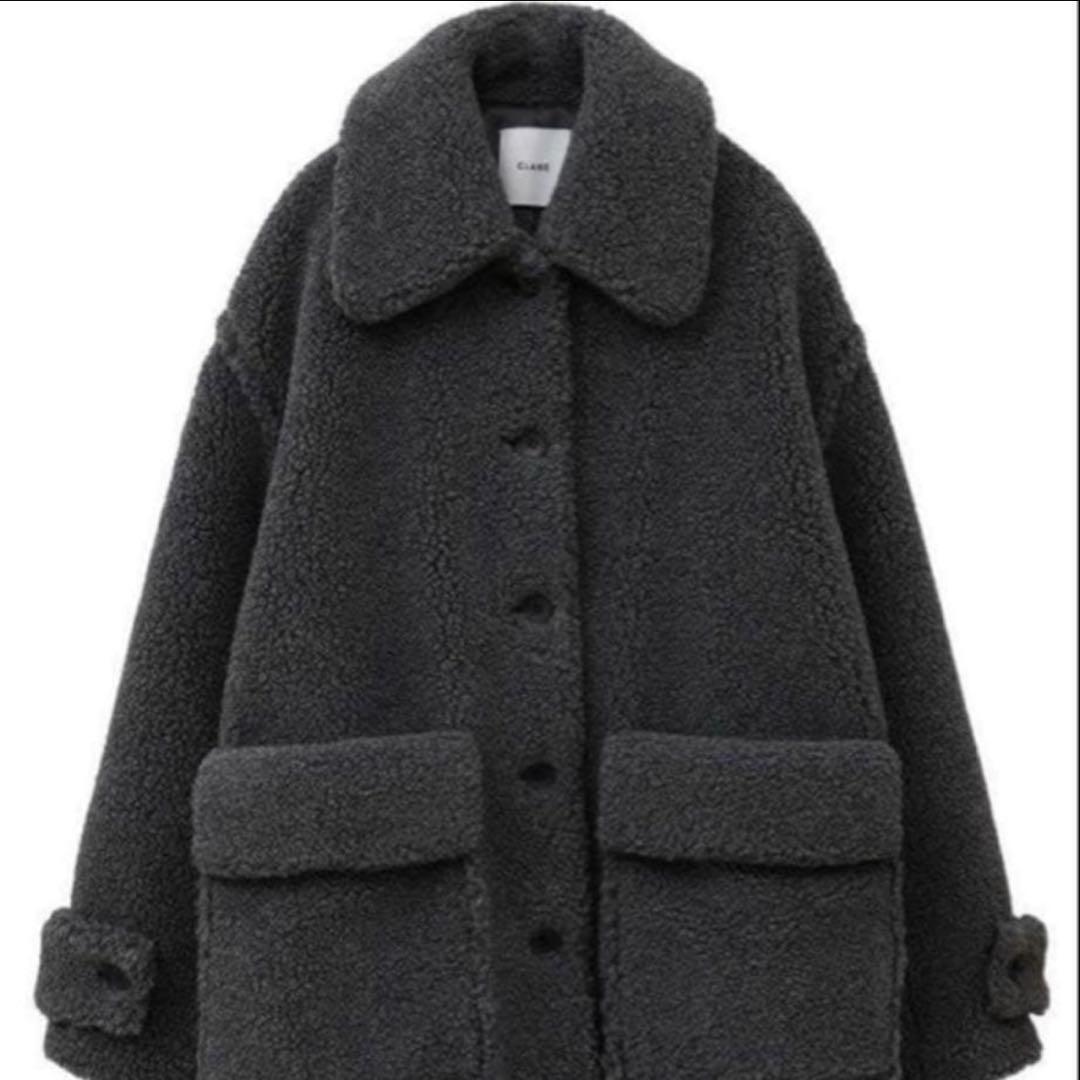 ジャケット・アウター CLANE SHORT SHAGGY COCOON OVER COAT