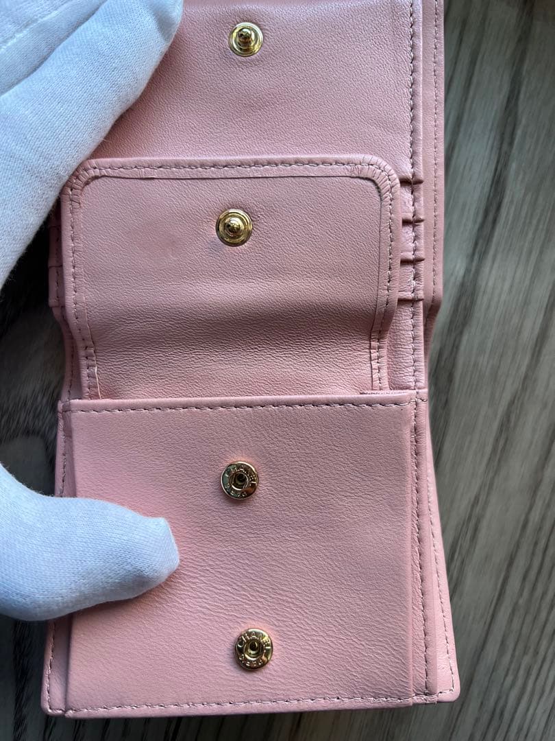 レザーウォレット ミニ　ピンク