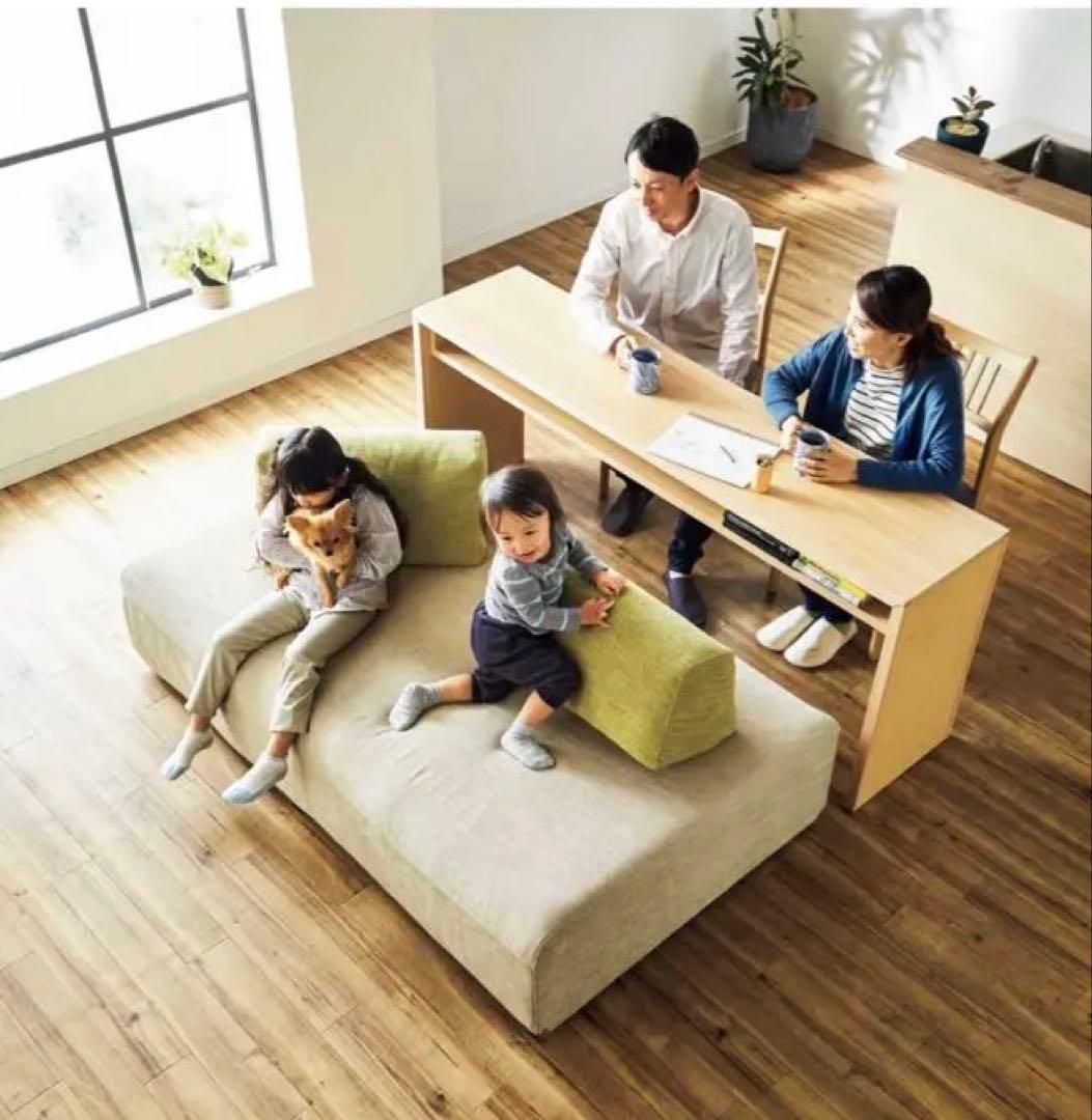 大塚家具 アイランドソファ パズル 2点セット クッション付 送料込 設置込