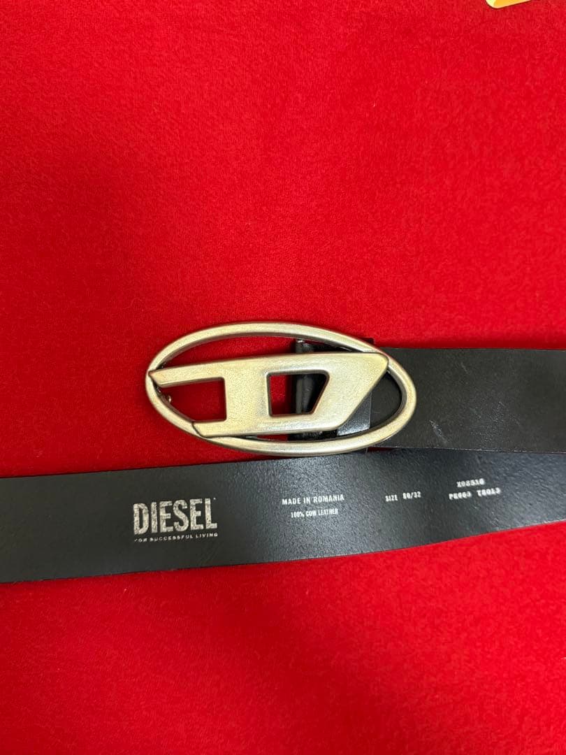 DIESEL ブラックレザーベルト