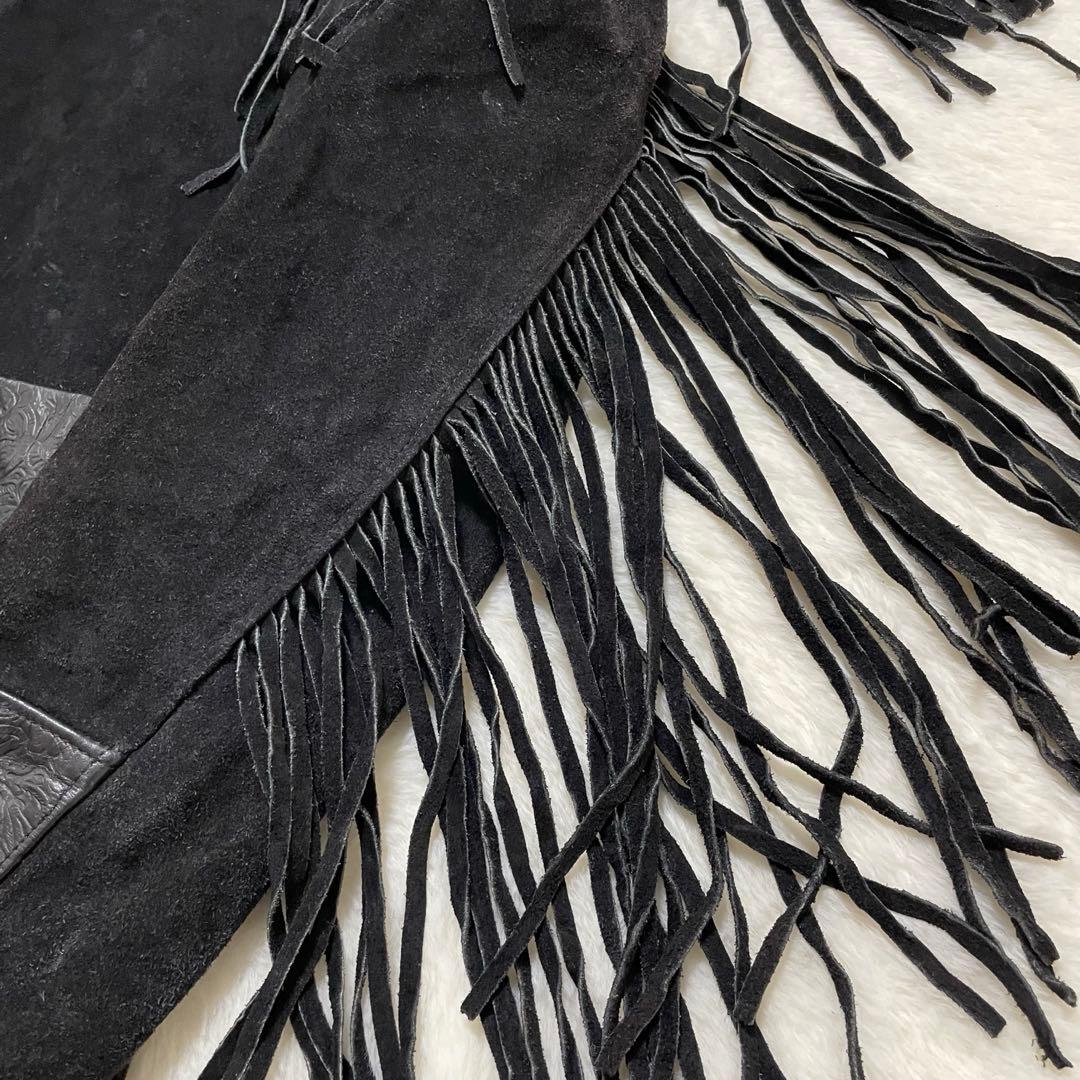 超希少46サイズ schott レザージャケット ウエスタン フリンジ