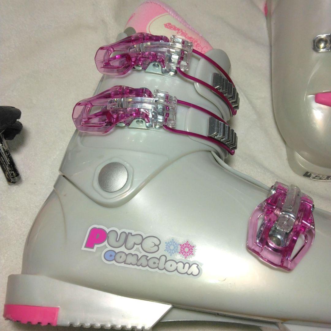 Pure Conscious スキーセット　130cm　手袋　ゴーグル