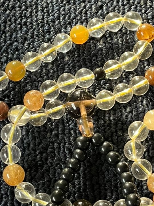 水晶　念珠　新品未使用品