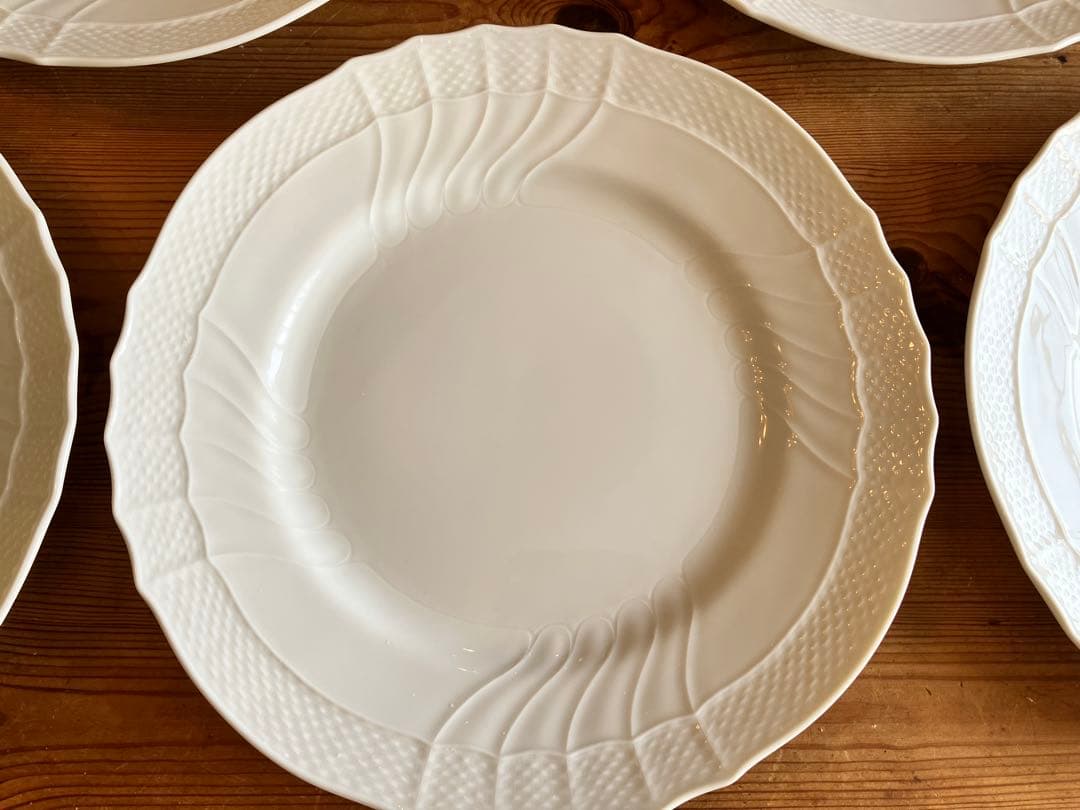 ジノリ　ベッキオホワイト　26ディナープレート×5