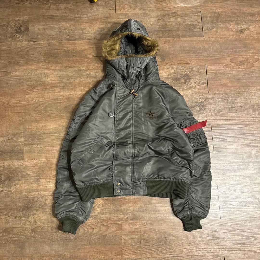 古着　ALPHA N-2B フライトジャケット 短丈 Y2K