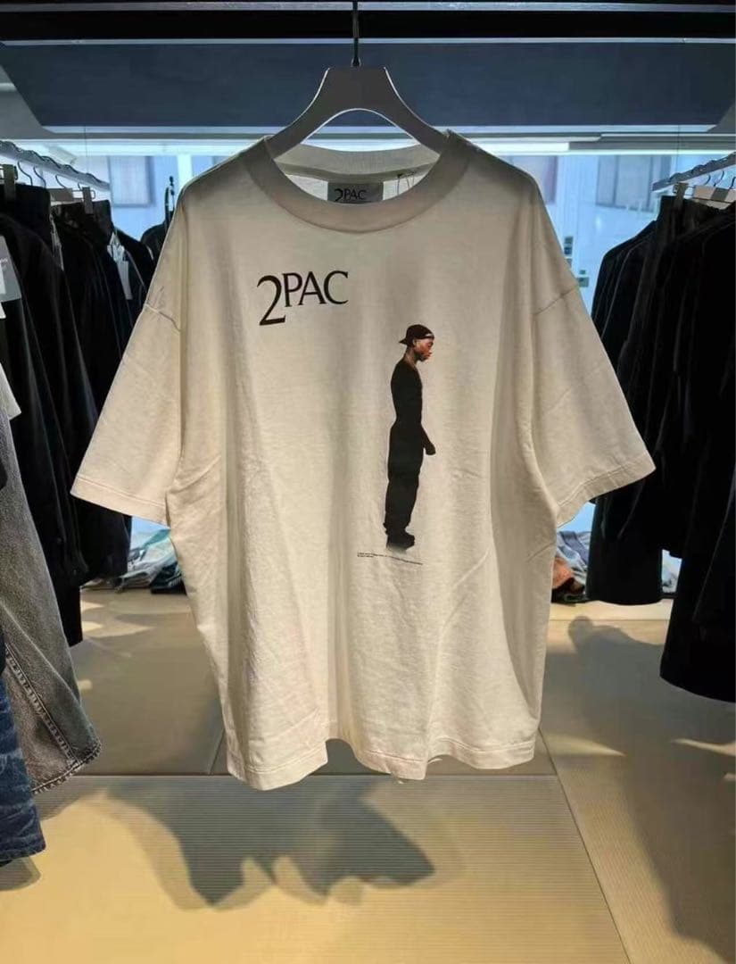 《新品・未使用》2PAC ヴィンテージダメージ 半袖Tシャツ