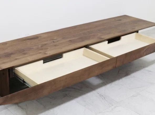 ローテレビボード/TV BOARD 一枚板/楢材 日本製