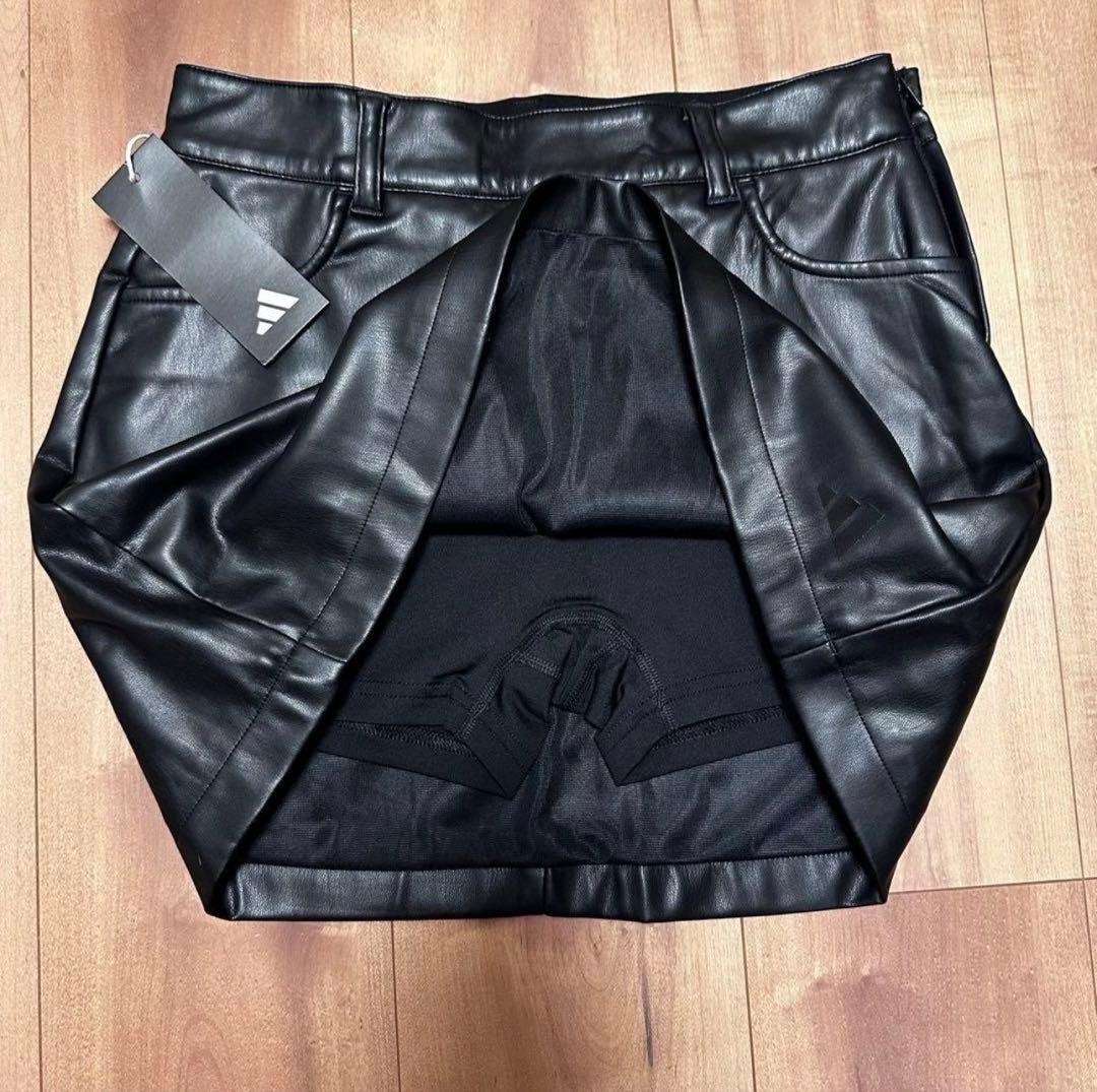 モックネック　ビックシルエット　長袖　ニット　レザースカート　セットアップ　春秋