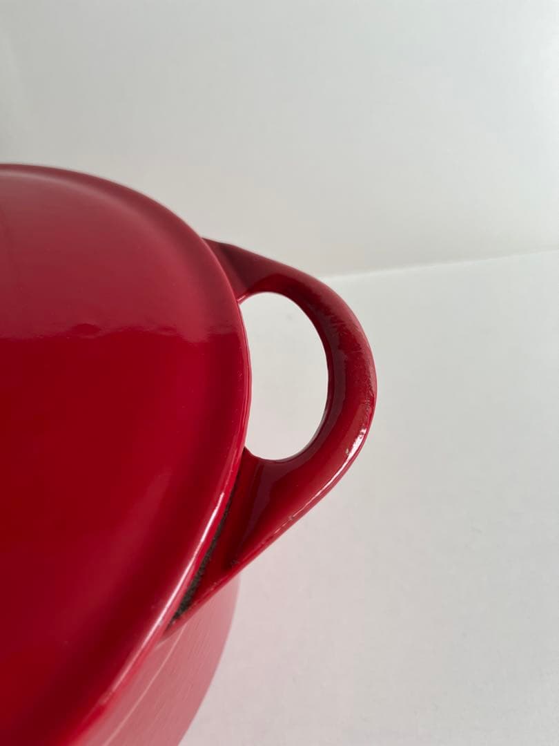 廃盤　クーザンス 両手鍋　22cm ルージュ