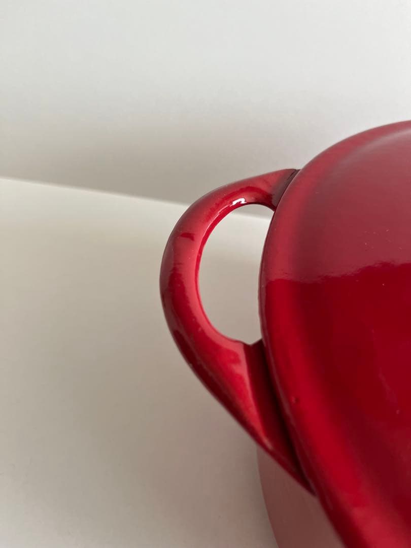 廃盤　クーザンス 両手鍋　22cm ルージュ