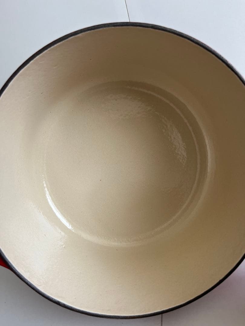 廃盤　クーザンス 両手鍋　22cm ルージュ