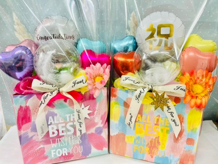 バルーンアレンジ　スマイルケーキ盛岡