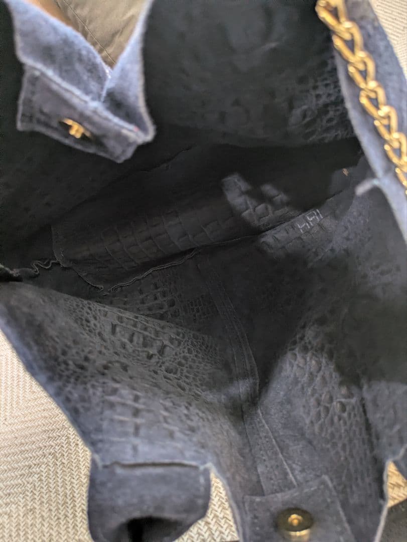 美品 MAUROBURANI クロコダイル レザートートバッグ ブラック