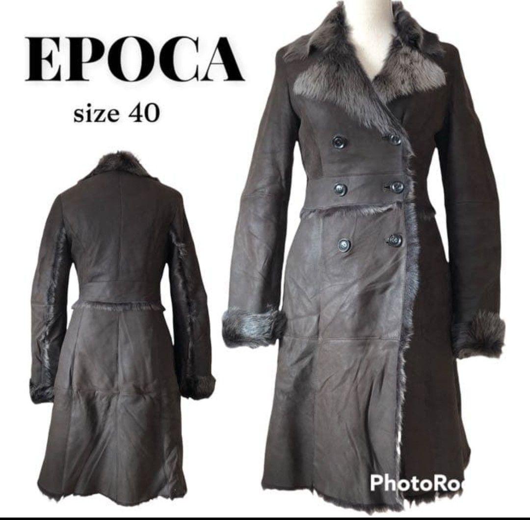 【希少】EPOCA エポカ　サイズL 羊革　本革　ムートンコート