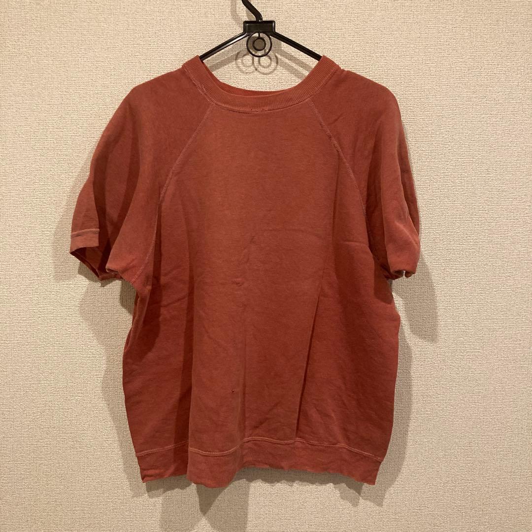 60s 半袖スウェット　フェード赤　XL程度